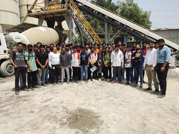 Civil and Infrastructure Engineering department visited a highly equipped and advanced ready-mix 2