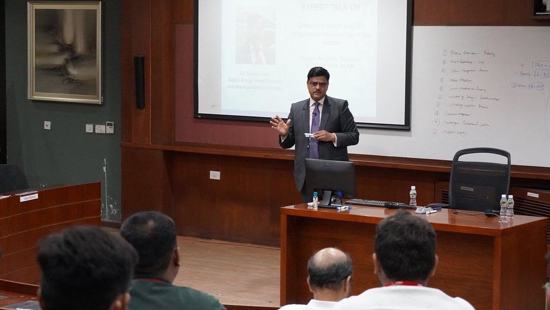 Guest Lecture by Mr. Suresh Jain, Group Finance & Management Controller, Adani Group 1