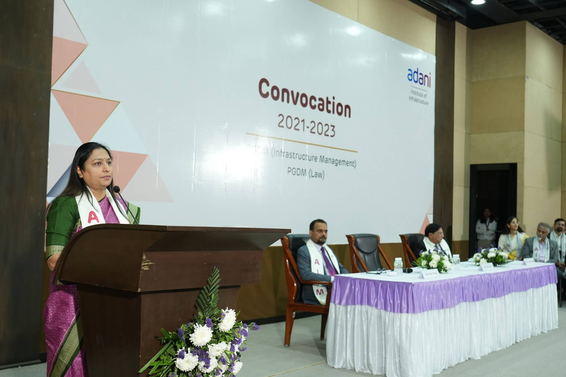 Dr. Priti G Adani, Chairperson (Adani Foundation) during presidential address