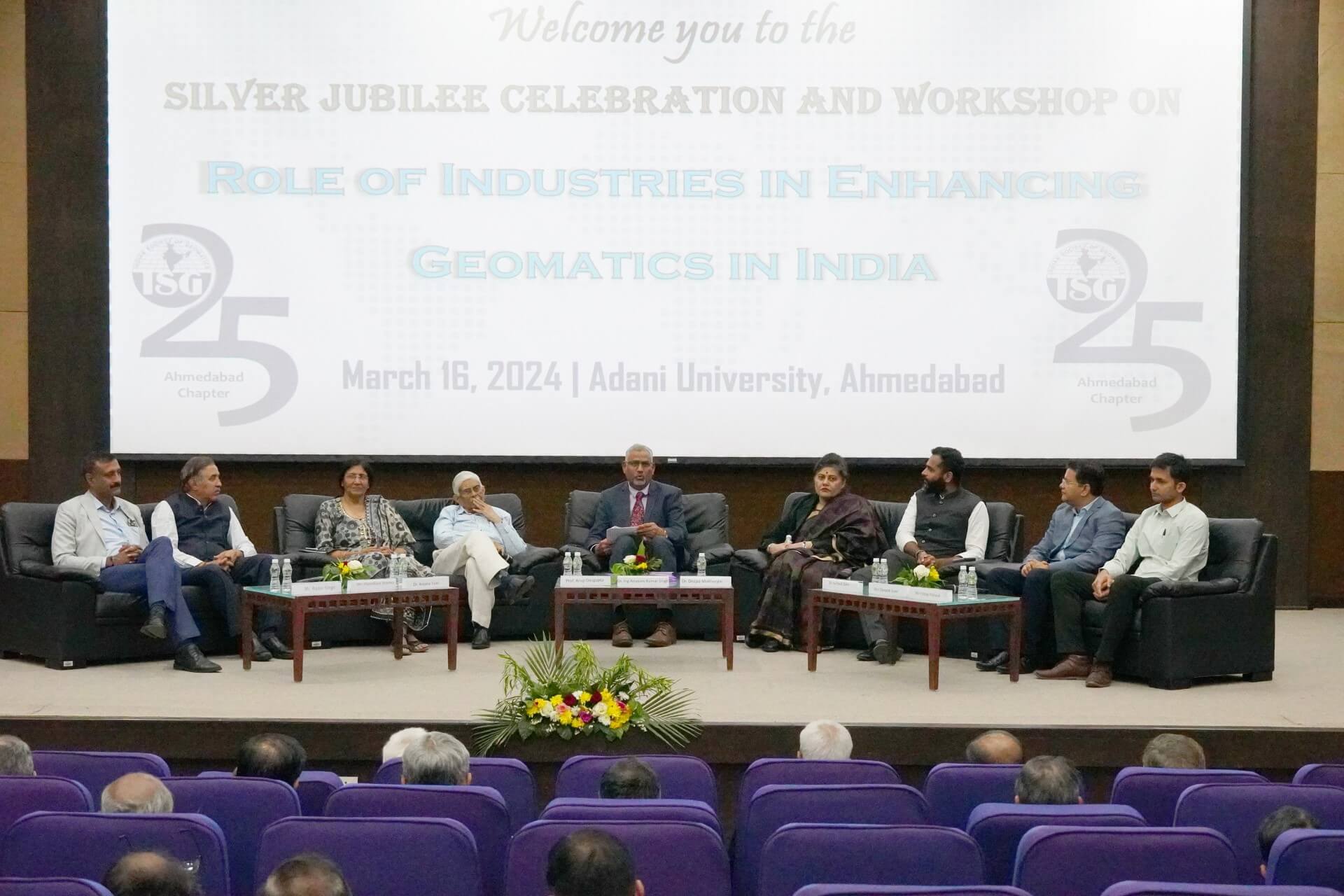 Adani University in collaboration with ISRO-SAC and ISG Ahmedabad Chapter hosts a transformative workshop on – Role of Industries in Enhancing Geomatics in India!
