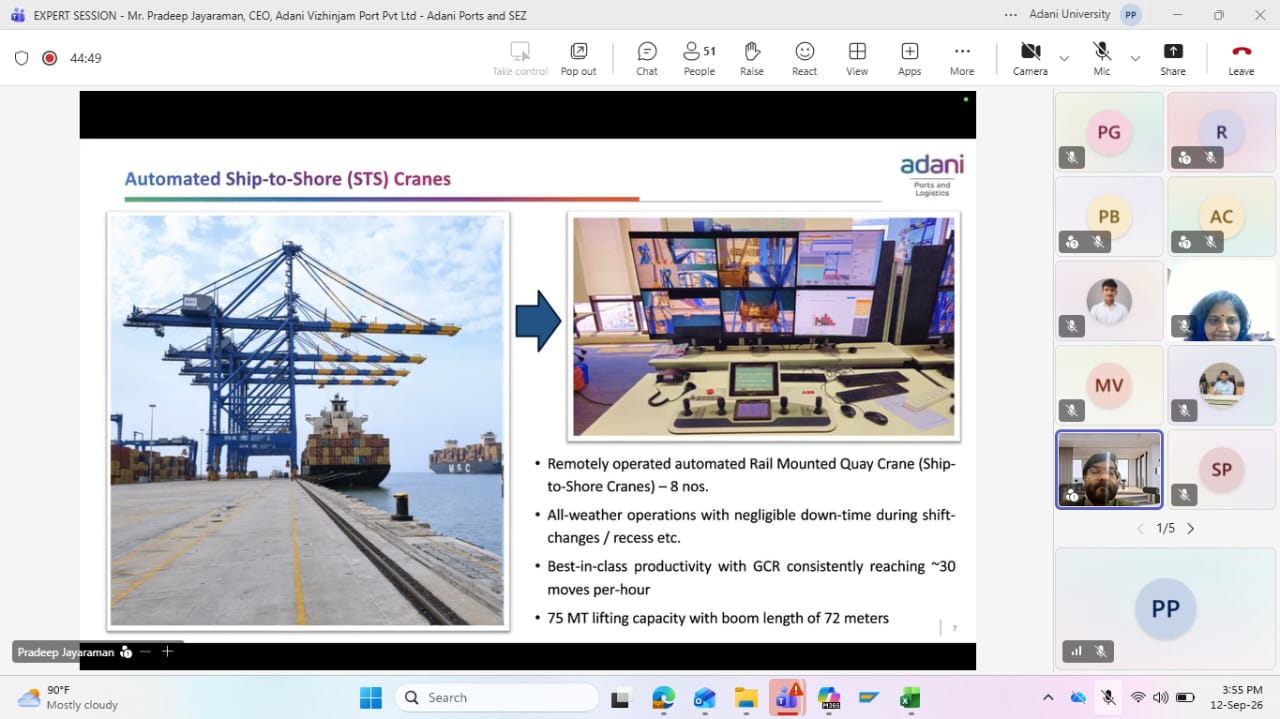 Expert Session on Vizhinjam Port’s Strategic Development